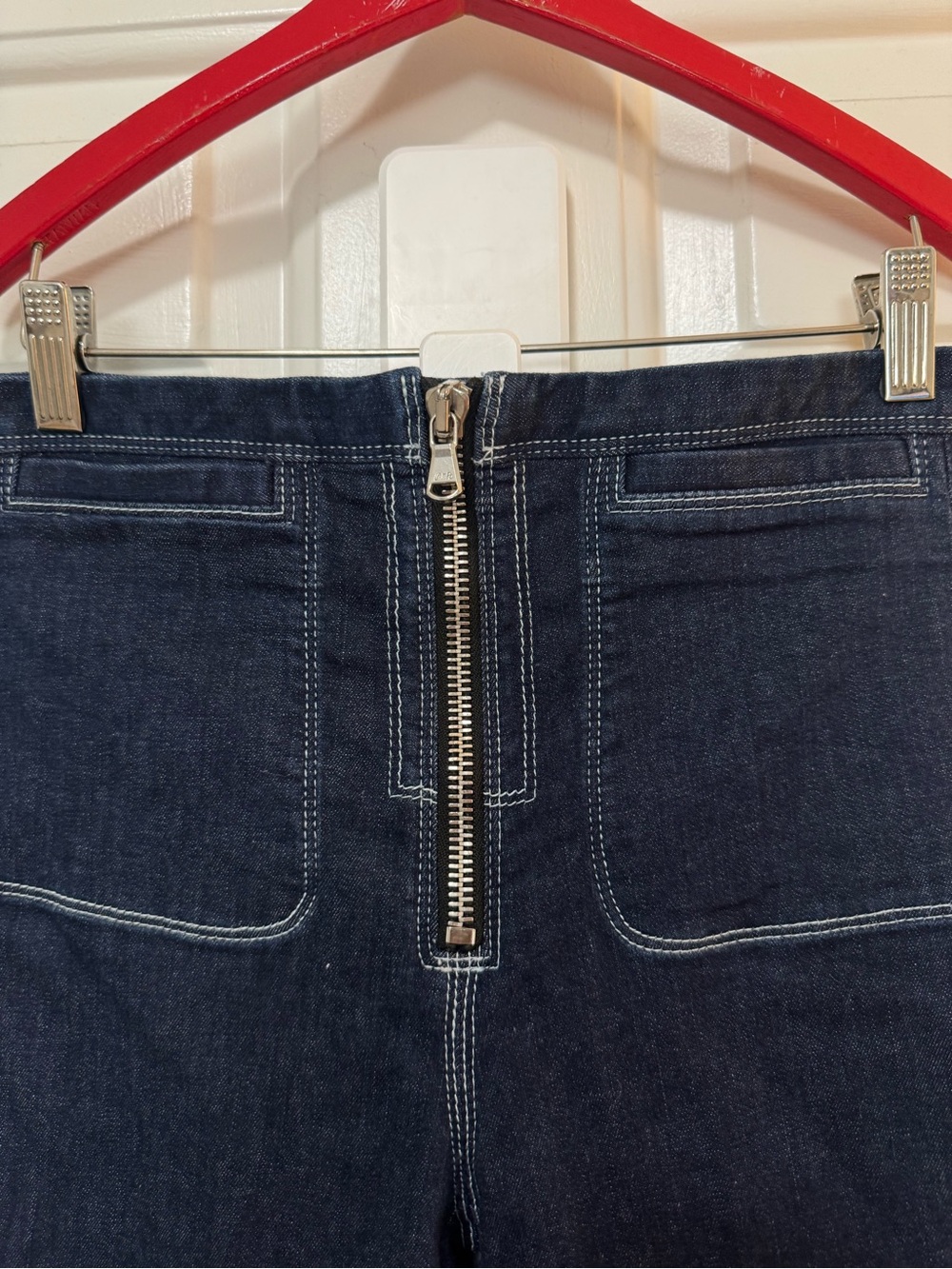 Rachel Comey Mid Rise Straight Jeans Dark Wash Size 4 - Picture 4 of 11